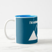 私はブラックスバーグ・バージニア・マウンテンにいるほうがいい ツートーンマグカップ (左)