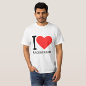 私はブラックベリーが大好き Tシャツ (正面フル)