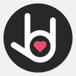 私はブラック、あなたを愛している ラウンドシール