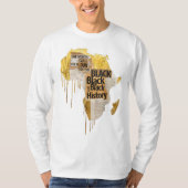 私はブラック・ヒストリーです Tシャツ (正面)