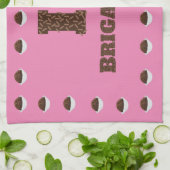 私はブリガデーロが大好き キッチンタオル (折り畳み)