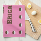 私はブリガデーロが大好き キッチンタオル (四つ折り)