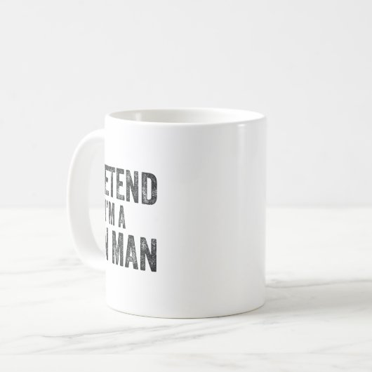 私はブリキの男のハロウィーン家族の怠惰なコスムのふりをする コーヒーマグカップ (正面左)