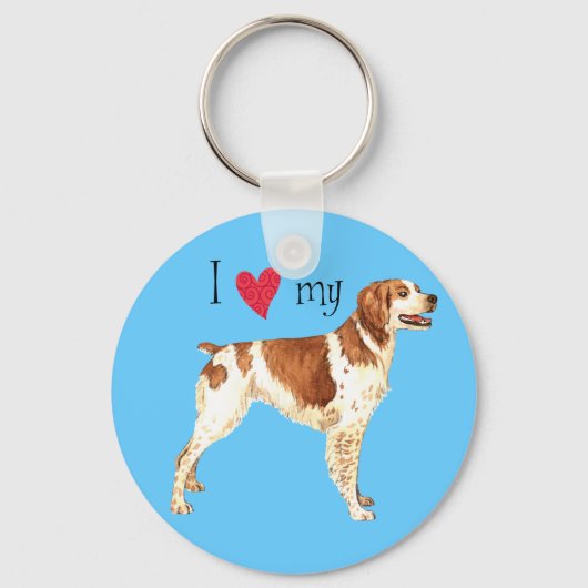 私はブリタニーが大好き キーホルダー (正面)