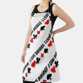 私はブリッジ4カードスーツのブリッジゲームの態度を愛する エプロン (インサイチュ)