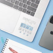 私はブリティッシュショートヘアのために頑張って働く シール (ノートパソコンとiPhone)