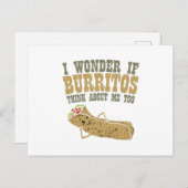 私はブリトーが追随的について考えれば疑問に思います 案内ポストカード (正面/裏面)