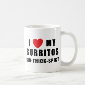 私はブリトーを愛します コーヒーマグカップ