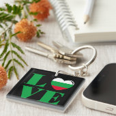 私はブルガリアが大好きだ キーホルダー (正面右)