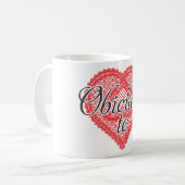 私はブルガリア語であなたを愛している – Obicham te コーヒーマグカップ (正面左)