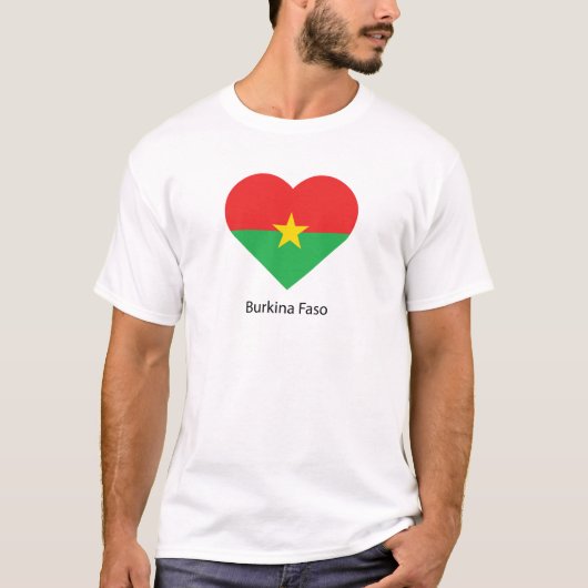 私はブルキナファソが大好き Tシャツ (正面)