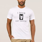 私はブルテリアが大好きだ Tシャツ (正面)