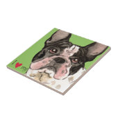 私はブルドッグが大好きフランスのです タイル (側面)