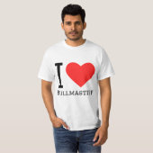 私はブルマスティフが大好き Tシャツ (正面フル)