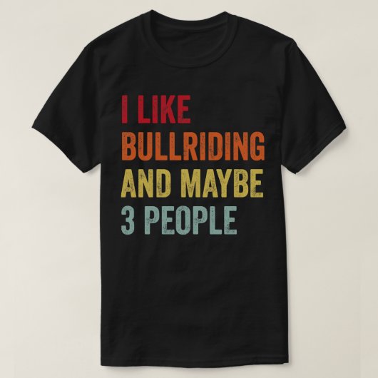 私はブルライド3人が好きだ Tシャツ (デザイン正面)