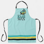 私はブルーとイエローのベース魚釣り好きだ エプロン (正面)