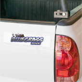 私はブルーグラスを愛します バンパーステッカー (トラック上)