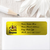 私はブルーグレスが大好き – 差出人住所ラベル ラベル (インサイチュ)