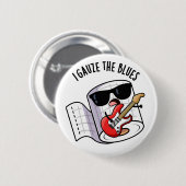 私はブルースファーストおもしろいエイドプンをガーゼ 缶バッジ (正面&裏面)