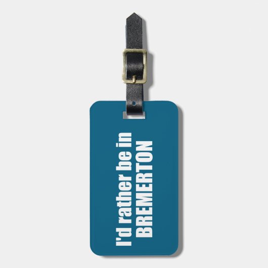 私はブレマートン・ワシントンにいたい ラゲッジタグ (正面縦)