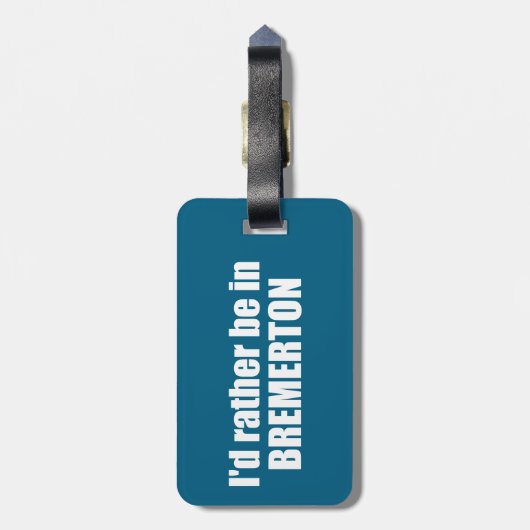 私はブレマートン・ワシントンにいたい ラゲッジタグ (裏面縦)