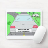 私はブレーキ…漫画のおもしろい贈り物&収集品 マウスパッド (マウス)