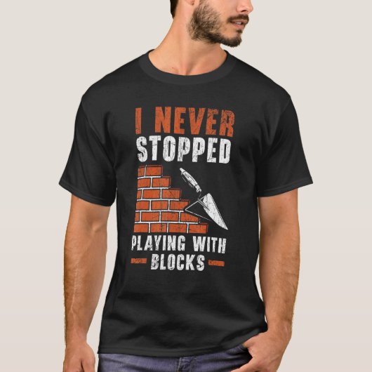 私はブロックストップの遊建築Bと一緒に行かない Tシャツ (正面)