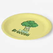 私はブロッコリーボーイズラウンド紙プレート ペーパープレート (アングル)