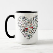 私はブロンプトンバイクが大好き マグカップ (左)