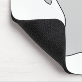 私はブーニコーンかわいい幽霊ユニコーン マウスパッド (コーナー)