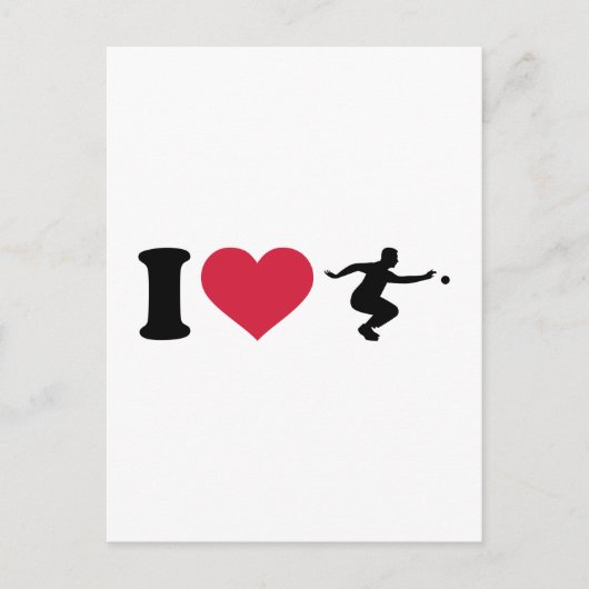 私はブールボッチャ選手が大好き ポストカード (正面)