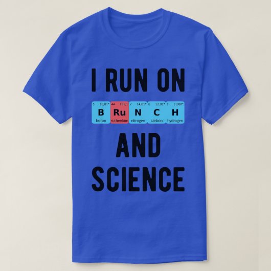 私はブ走ルンチとサイエンスIIに所属 Tシャツ (デザイン正面)