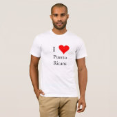 私はプエルトリコ人を愛します Tシャツ (正面フル)