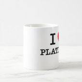 私はプラチナを愛します コーヒーマグカップ (中央)