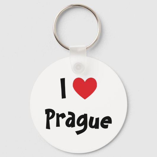 私はプラハが大好き キーホルダー (正面)