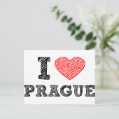 私はプラハが大好き ポストカード (スタンド正面)