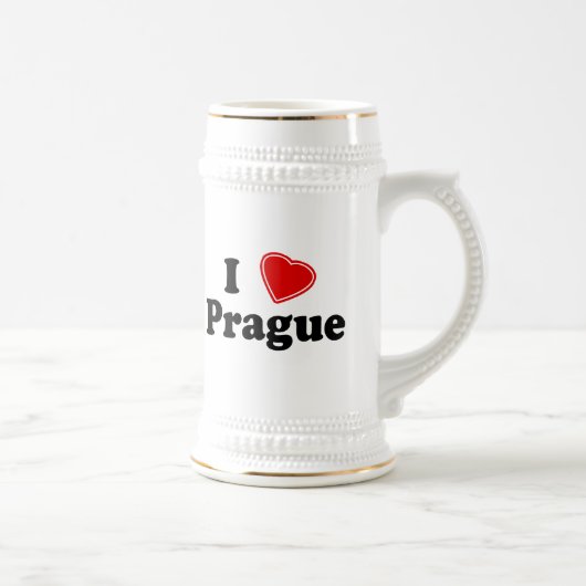 私はプラハを愛します ビールジョッキ (右)