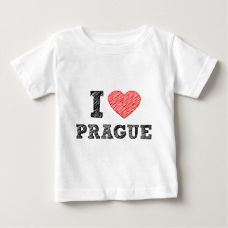 私はプラハを愛します ベビーTシャツ