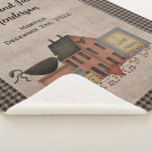 私はプリムズカントリー赤いサルトボックスホームが大好き シェルパブランケット (3/4)