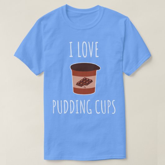 私はプリンのカップが大好き Tシャツ (デザイン正面)