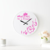 私はプリンセスだ ラージ壁時計 (ホーム)