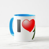 私はプリンセスのオウムを愛します マグカップ (正面左)