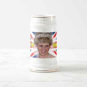 私はプリンセスダイアナを愛します ビールジョッキ