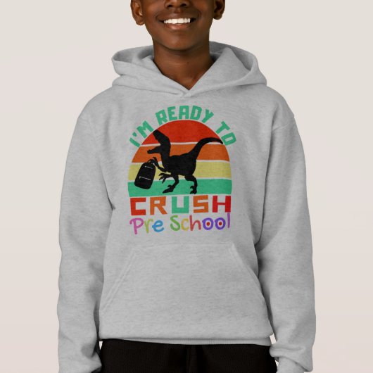 私はプレスクールを潰す準備ができていカッコいいる – 恐竜 (正面)