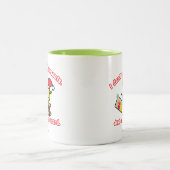 私はプレゼントを必要としません ツートーンマグカップ (中央)