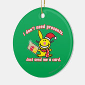 私はプレゼント セラミックオーナメント (左)