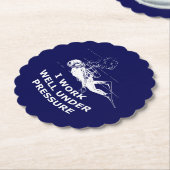 私はプレッシャーの下でうまく働く（スキューバダイビング） ペーパーコースター (アングル)