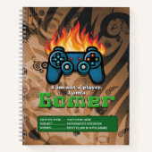 私はプレーヤーではなく、私はゲーマーのコントローラーカスタムである ノートブック (正面)