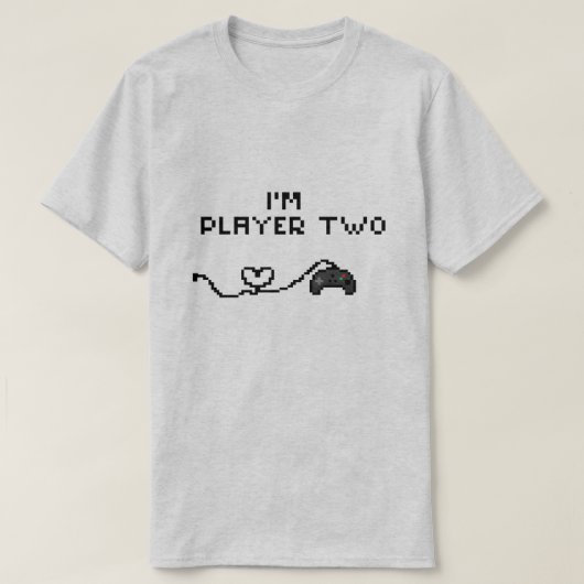 私はプレーヤー2です Tシャツ (デザイン正面)
