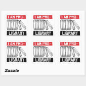 私はプロの図書館だ スクエアシール (シート)